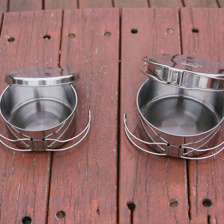 The Ultimate Stainless Steel Portable Camping Cookware Set
